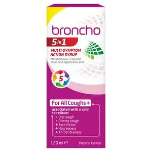Broncho 5 In 1 Multi-Symptoms Action Syrup 120ml