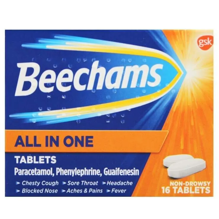 Beechams All-in-One 16 Tablets