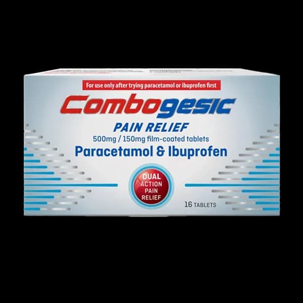 Combogesic Pain Relief 500mg/150mg Paracetamol And Ibuprofen